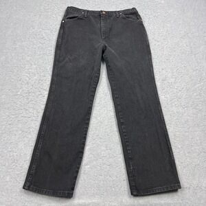 VTG Wrangler Jeans Men's 38x32** Black Cowboy Cut Slim Fit Denim Western 936WBK
